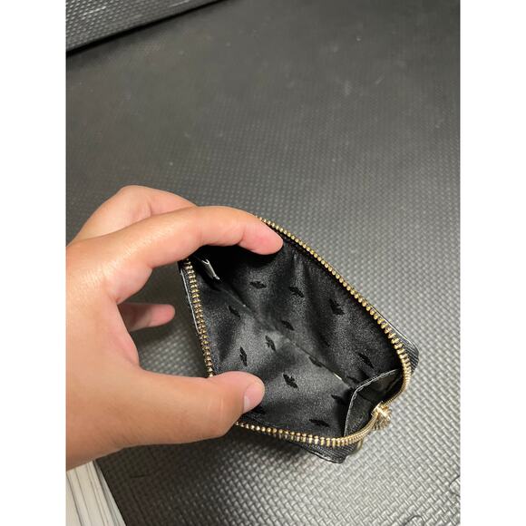 KATE‎ SPADE NEW YORK ODETTE SMALL L-ZIP BLACK GLITTER CARD HOLDER - Picture 8 of 8